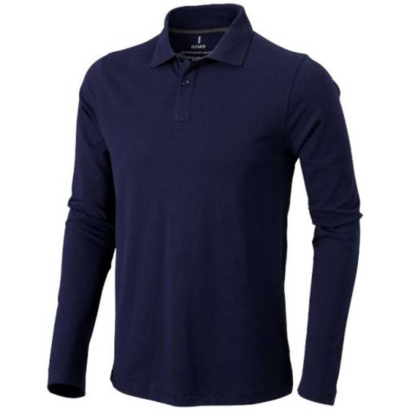 ELEVATE OAKVILLE LONG SLEEVE POLO nám.modrá S ELEVATE OAKVILLE LONG SLEEVE POLO nám.modrá S